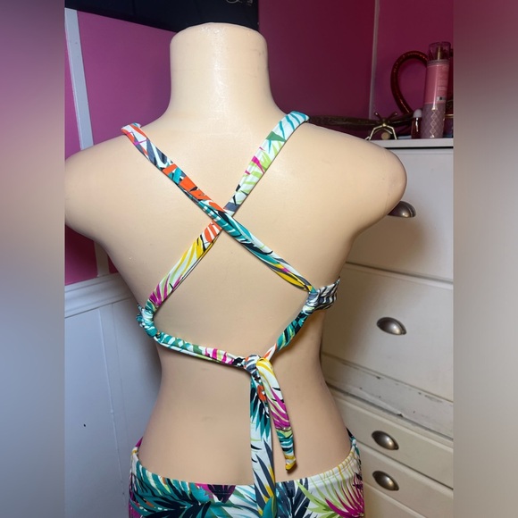 Tropical Print Women's Bikini Set - Picture 6 of 7